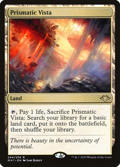 Prismatic Vista MH1 #244 (Moderately Played Rare) Magic: The Gathering: Modern Horizons