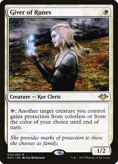 Giver of Runes MH1 #13 (Near Mint Rare) Magic: The Gathering: Modern Horizons