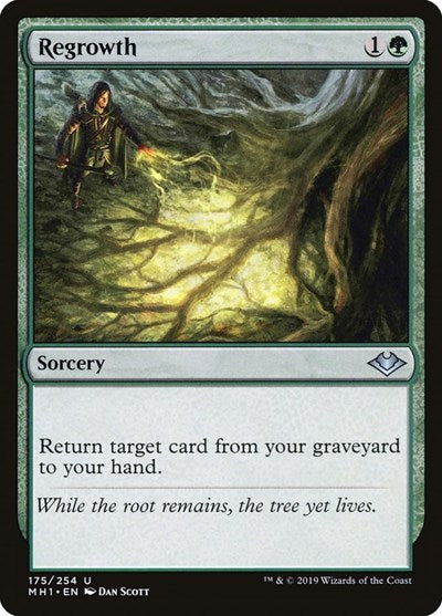Regrowth MH1 #175 (Lightly Played Uncommon) Magic: The Gathering: Modern Horizons