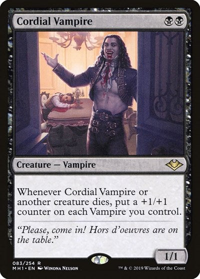 Cordial Vampire MH1 #83 (Near Mint Rare) Magic: The Gathering: Modern Horizons