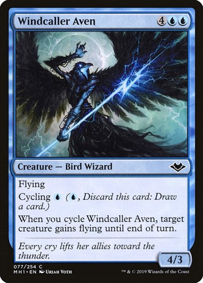 Windcaller Aven MH1 #77 (Near Mint Common) Magic: The Gathering: Modern Horizons