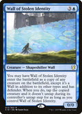 Wall of Stolen Identity C19 #13 (Near Mint Rare) Magic: The Gathering: Commander 2019