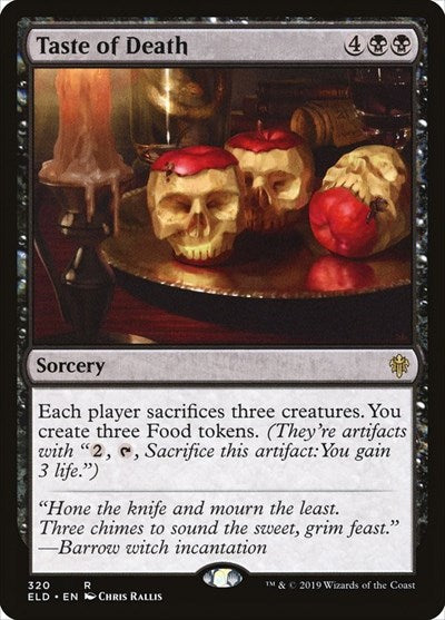 Taste of Death ELD #320 (Lightly Played Rare) Magic: The Gathering: Throne of Eldraine