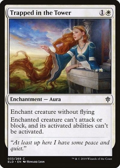 Trapped in the Tower ELD #33 (Near Mint Common) Magic: The Gathering: Throne of Eldraine