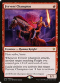Fervent Champion Throne of Eldraine ELD #124 (Rare) Magic: The Gathering: