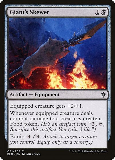 Giants Skewer ELD #91 (Near Mint Common) Magic: The Gathering: Throne of Eldraine