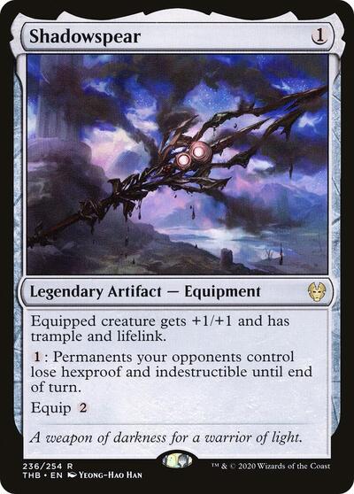 Shadowspear THB #236 (Moderately Played Rare) Magic: The Gathering: Theros Beyond Death