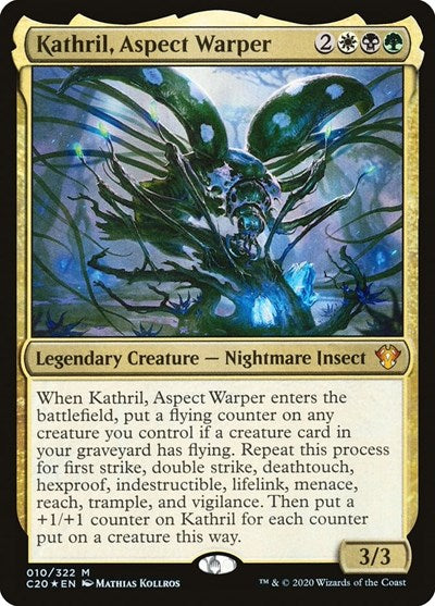 Kathril Aspect Warper Foil C20 #10 (Near Mint Mythic Rare) Magic: The Gathering: Commander 2020