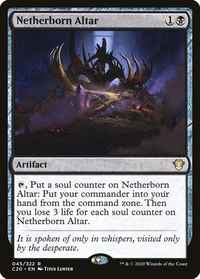 Netherborn Altar C20 #45 (Near Mint Rare) Magic: The Gathering: Commander 2020