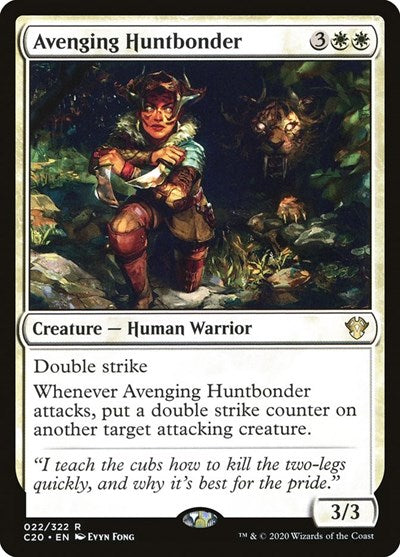 Avenging Huntbonder C20 #22 (Near Mint Rare) Magic: The Gathering: Commander 2020