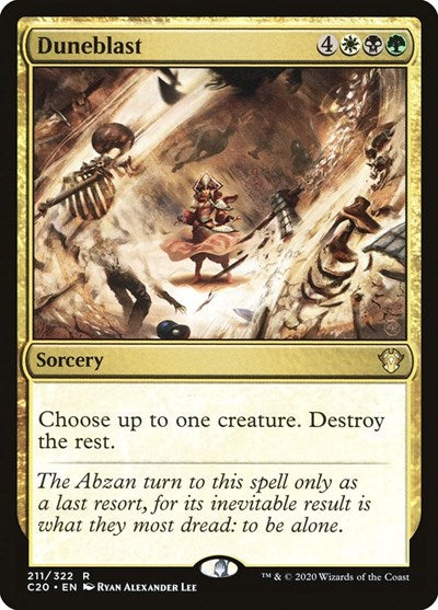 Duneblast C20 #211 (Lightly Played Rare) Magic: The Gathering: Commander 2020