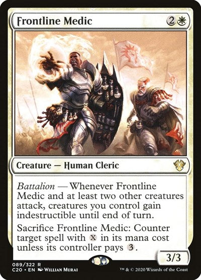 Frontline Medic C20 #89 (Near Mint Rare) Magic: The Gathering: Commander 2020