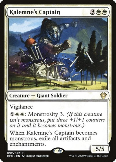 Kalemnes Captain C20 #92 (Near Mint Rare) Magic: The Gathering: Commander 2020