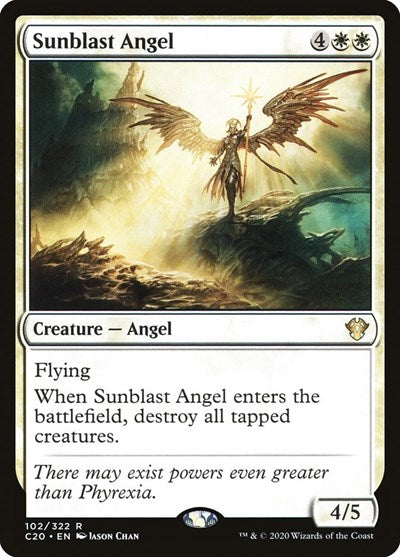 Sunblast Angel C20 #102 (Near Mint Rare) Magic: The Gathering: Commander 2020