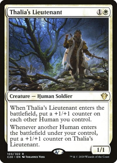 Thalias Lieutenant C20 #103 (Near Mint Rare) Magic: The Gathering: Commander 2020