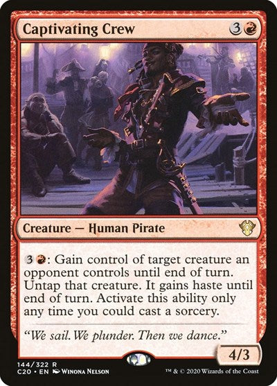 Captivating Crew C20 #144 (Near Mint Rare) Magic: The Gathering: Commander 2020