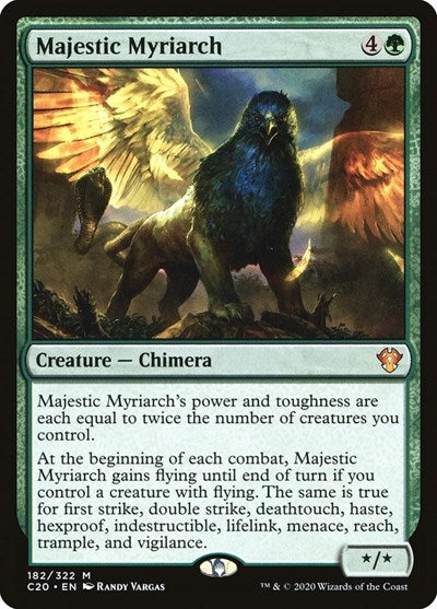 Majestic Myriarch C20 #182 (Near Mint Mythic Rare) Magic: The Gathering: Commander 2020