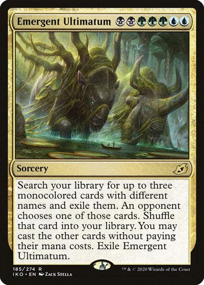Emergent Ultimatum IKO #185 (Near Mint Rare) Magic: The Gathering: Ikoria: Lair of Behemoths
