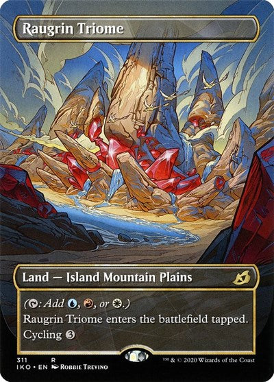 Raugrin Triome Showcase Foil IKO #311 (Lightly Played Rare) Magic: The Gathering: Ikoria: Lair of Behemoths