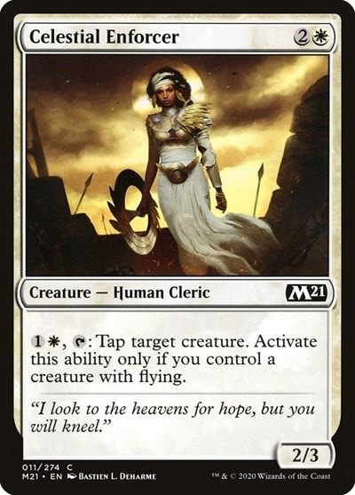 Celestial Enforcer M21 #11 (Near Mint Common) Magic: The Gathering: Core Set 2021