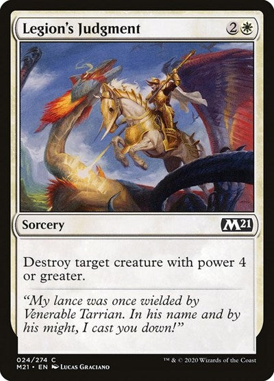 Legions Judgment M21 #24 (Near Mint Common) Magic: The Gathering: Core Set 2021