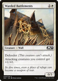Warded Battlements M21 #44 (Near Mint Common) Magic: The Gathering: Core Set 2021