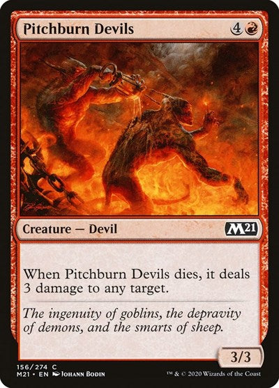 Pitchburn Devils M21 #156 (Near Mint Common) Magic: The Gathering: Core Set 2021