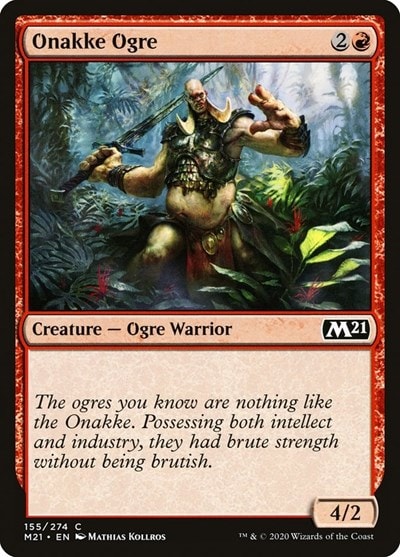Onakke Ogre M21 #155 (Near Mint Common) Magic: The Gathering: Core Set 2021