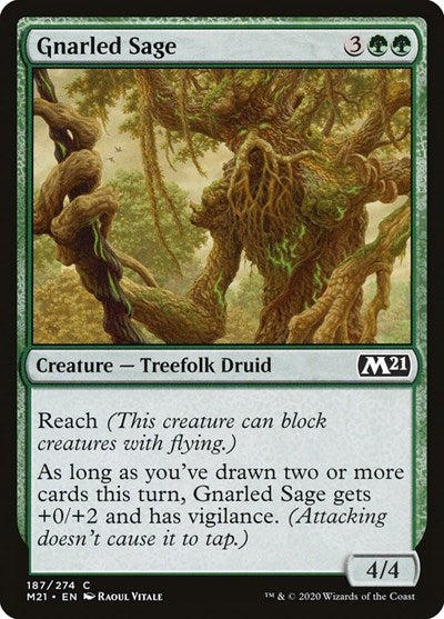 Gnarled Sage M21 #187 (Near Mint Common) Magic: The Gathering: Core Set 2021