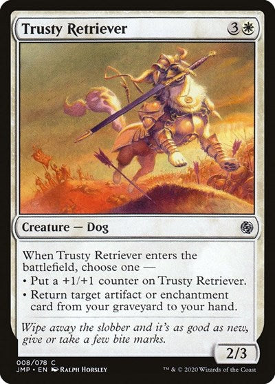 Trusty Retriever JMP #8 (Near Mint Common) Magic: The Gathering: Jumpstart