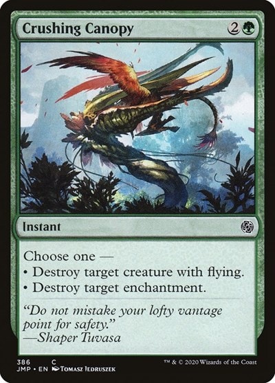 Crushing Canopy JMP #386 (Near Mint Common) Magic: The Gathering: Jumpstart