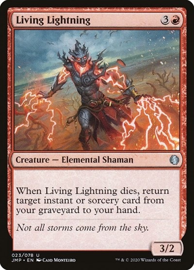 Living Lightning JMP #23 (Near Mint Uncommon) Magic: The Gathering: Jumpstart