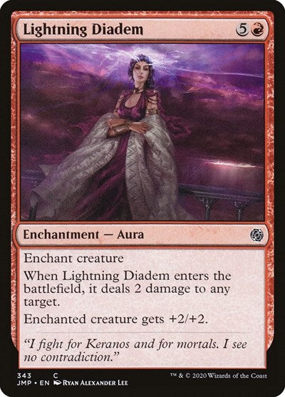 Lightning Diadem JMP #343 (Near Mint Common) Magic: The Gathering: Jumpstart