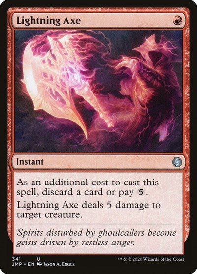 Lightning Axe JMP #341 (Near Mint Uncommon) Magic: The Gathering: Jumpstart