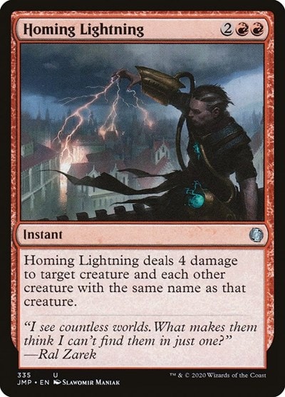 Homing Lightning JMP #335 (Near Mint Uncommon) Magic: The Gathering: Jumpstart