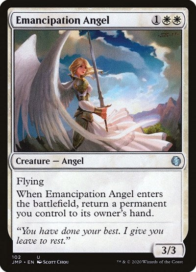 Emancipation Angel JMP #102 (Near Mint Uncommon) Magic: The Gathering: Jumpstart