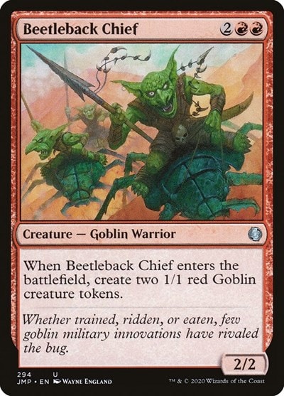 Beetleback Chief JMP #294 (Near Mint Uncommon) Magic: The Gathering: Jumpstart