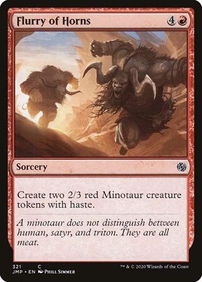 Flurry of Horns JMP #321 (Near Mint Common) Magic: The Gathering: Jumpstart