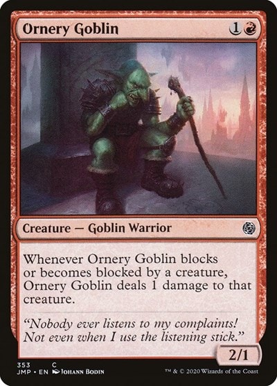 Ornery Goblin JMP #353 (Near Mint Common) Magic: The Gathering: Jumpstart