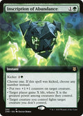 Inscription of Abundance Extended Art Foil ZNR #360 (Near Mint Rare) Magic: The Gathering: Zendikar Rising