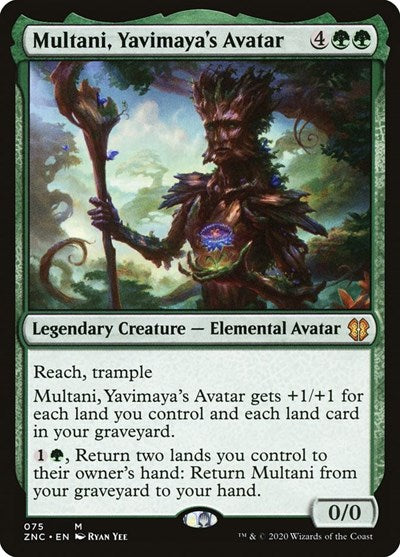 Multani Yavimayas Avatar ZNC #75 (Near Mint Mythic Rare) Magic: The Gathering: Commander: Zendikar Rising