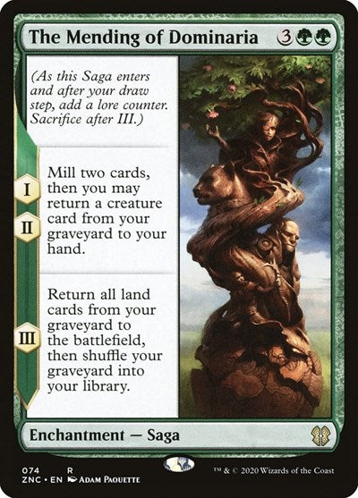 The Mending of Dominaria ZNC #74 (Near Mint Rare) Magic: The Gathering: Commander: Zendikar Rising