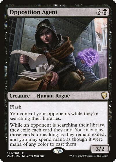 Opposition Agent CMR #141 (Near Mint Rare) Magic: The Gathering: Commander Legends