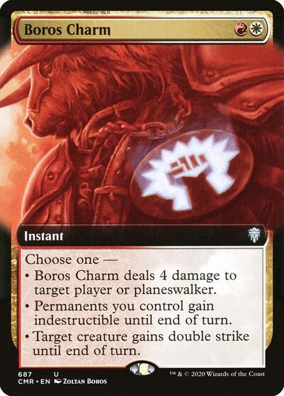 Boros Charm Extended Art Foil CMR #687 (Near Mint Uncommon) Magic: The Gathering: Commander Legends