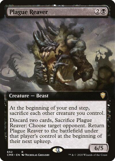 Plague Reaver Extended Art CMR #652 (Near Mint Rare) Magic: The Gathering: Commander Legends