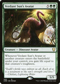 Verdant Suns Avatar CMR #439 (Near Mint Rare) Magic: The Gathering: Commander Legends