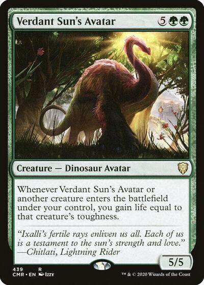 Verdant Suns Avatar CMR #439 (Near Mint Rare) Magic: The Gathering: Commander Legends