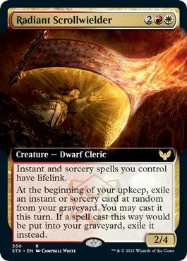 Radiant Scrollwielder Extended Art STX #350 (Near Mint Rare) Magic: The Gathering: Strixhaven: School of Mages