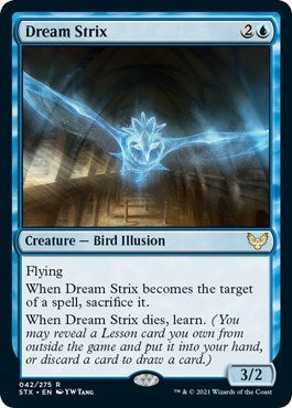 Dream Strix STX #42 (Near Mint Rare) Magic: The Gathering: Strixhaven: School of Mages