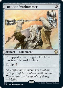 Loxodon Warhammer C21 #249 (Near Mint Rare) Magic: The Gathering: Commander 2021